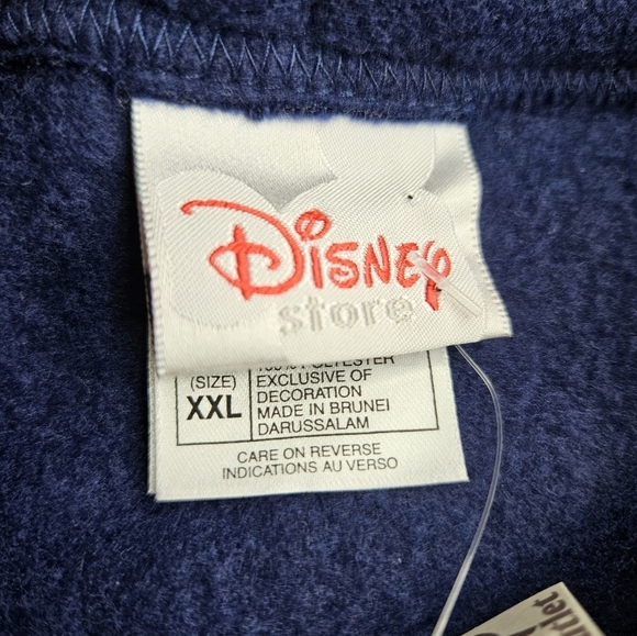 Disney Winnie The Pooh VINTAGE NEW Fleece Pullover Women's XXL Navy Blue - Picture 4 of 9